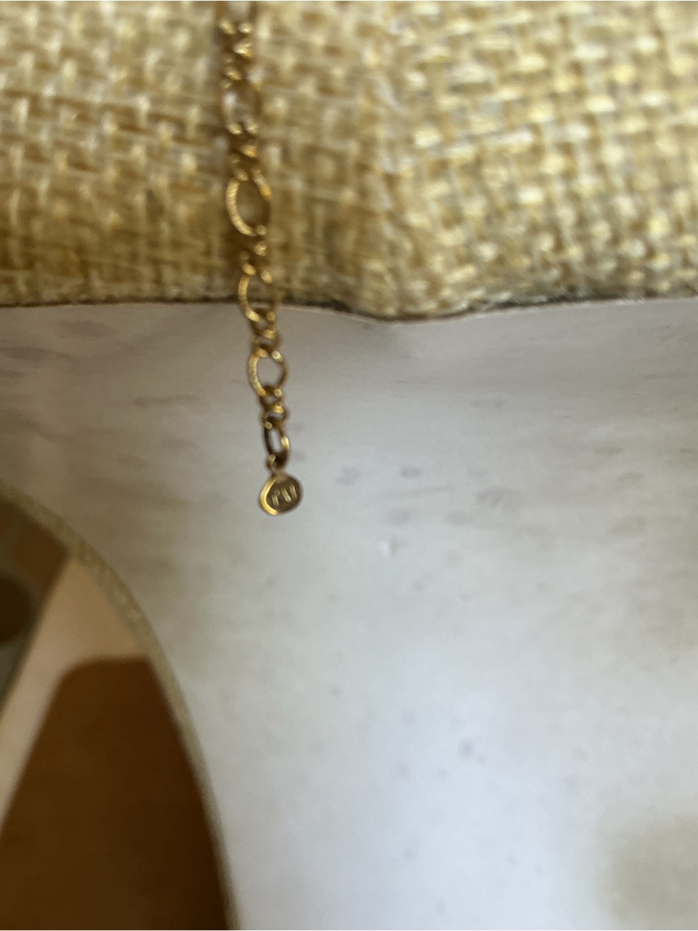 Gold Cancer Zodiac Constellation Mother-of-Pearl Pendant Necklace - Picture 3 of 4